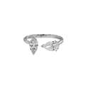 Anillo Doble Stone - 10k
