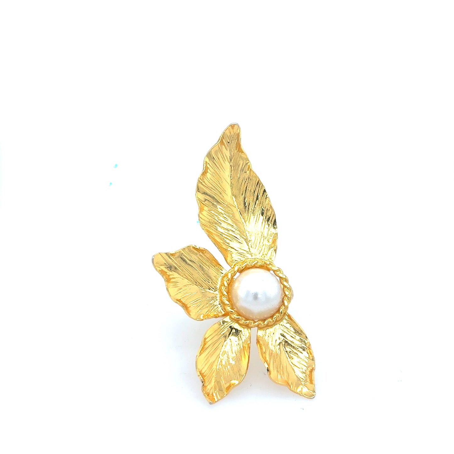 Anillo Flor Perlado