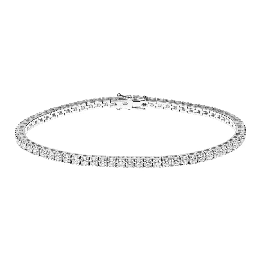 Lab Tennis Bracelet 6ct 10k
