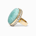 Anillo Statement Amazonite