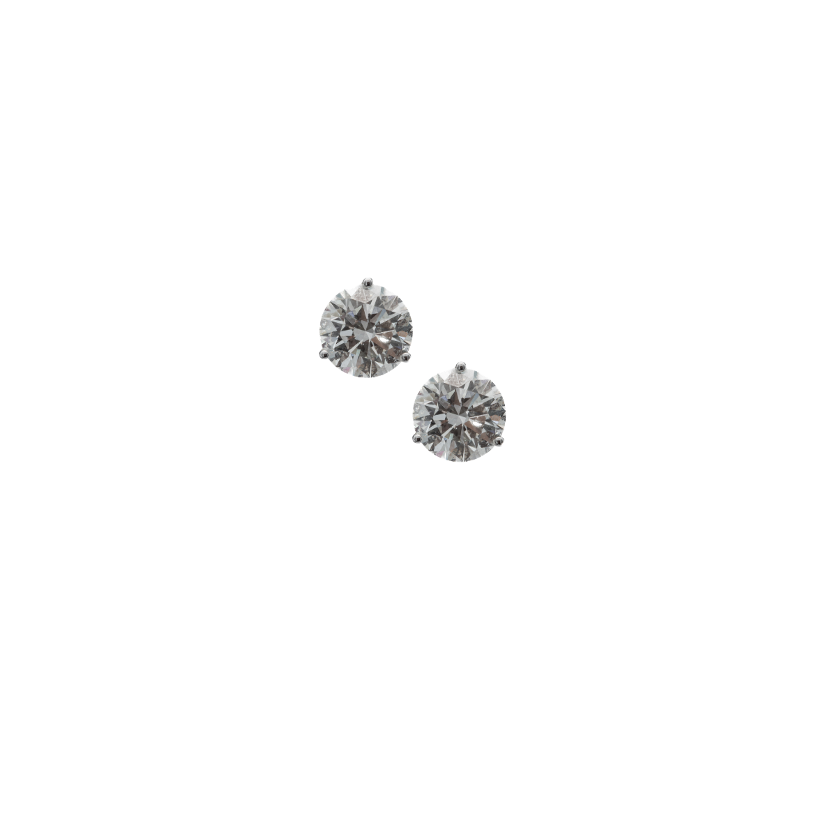 Moissanite Studs 7.5mm 1.5ct