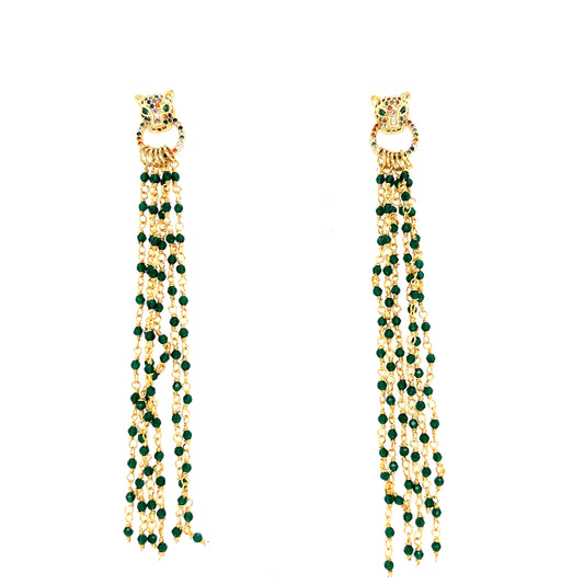 Zarcillos Tiger Head