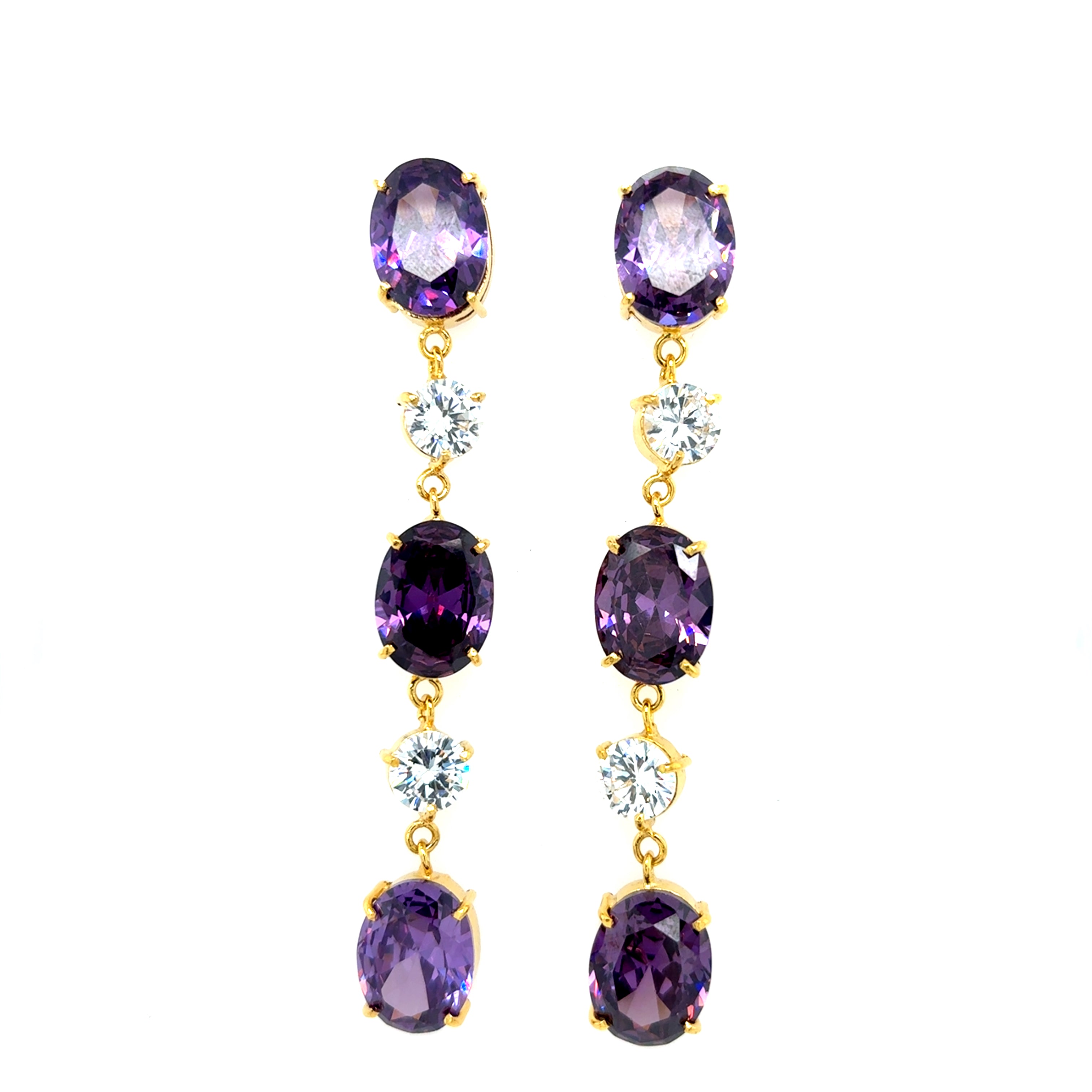 Purple Grape Earrings