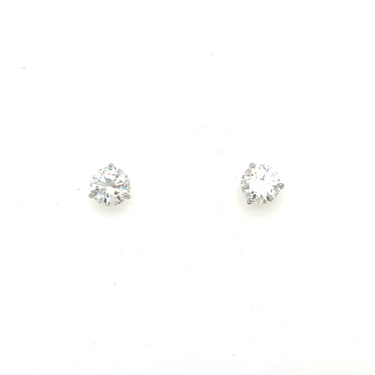 Zarcillos Moissanite Martini Stud