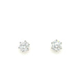 Zarcillos Crown Moissanite Studs