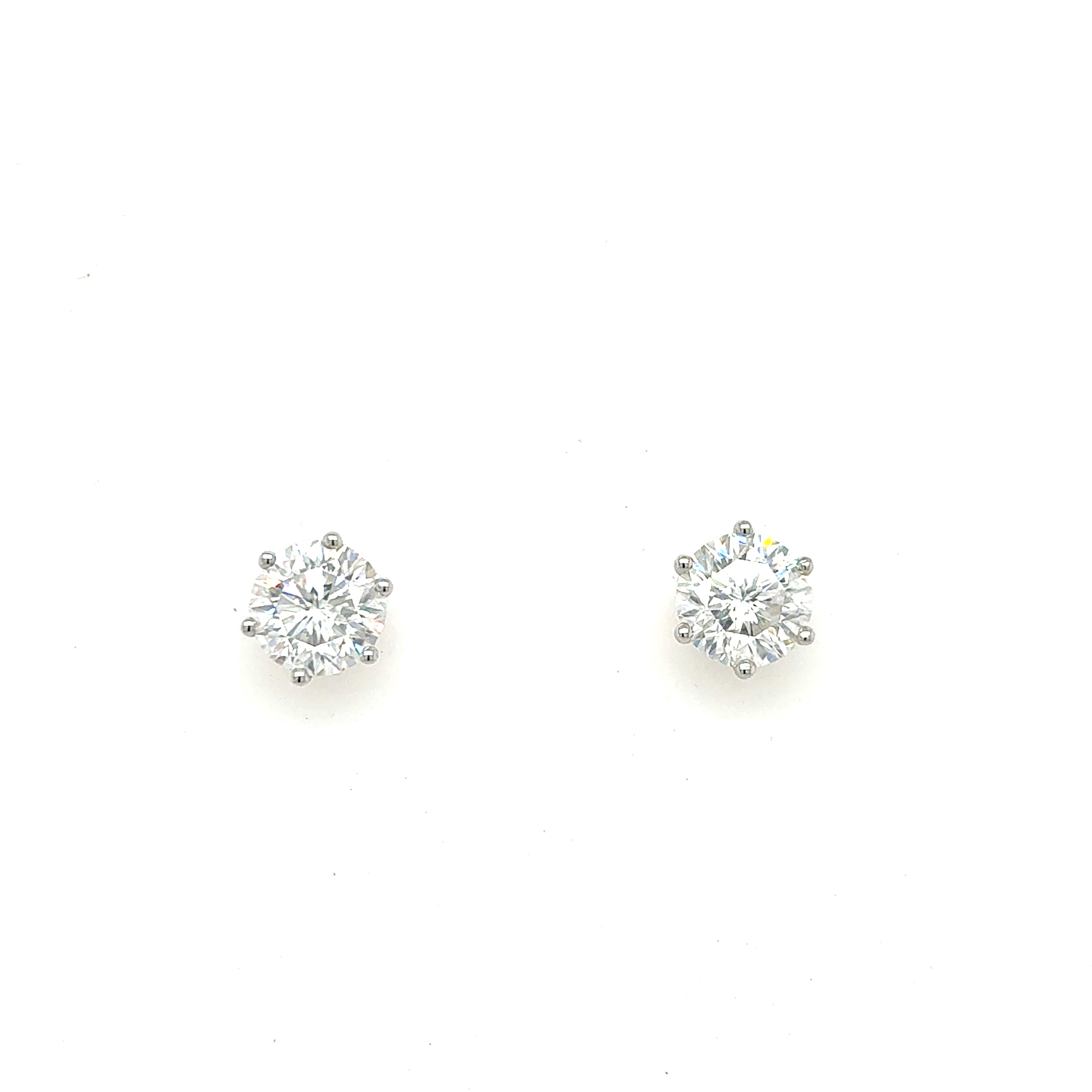 Zarcillos Crown Moissanite Studs