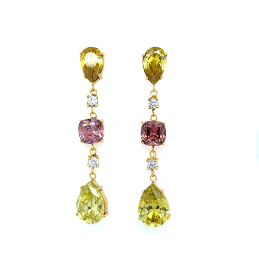 Zarcillos Strawberry Lime