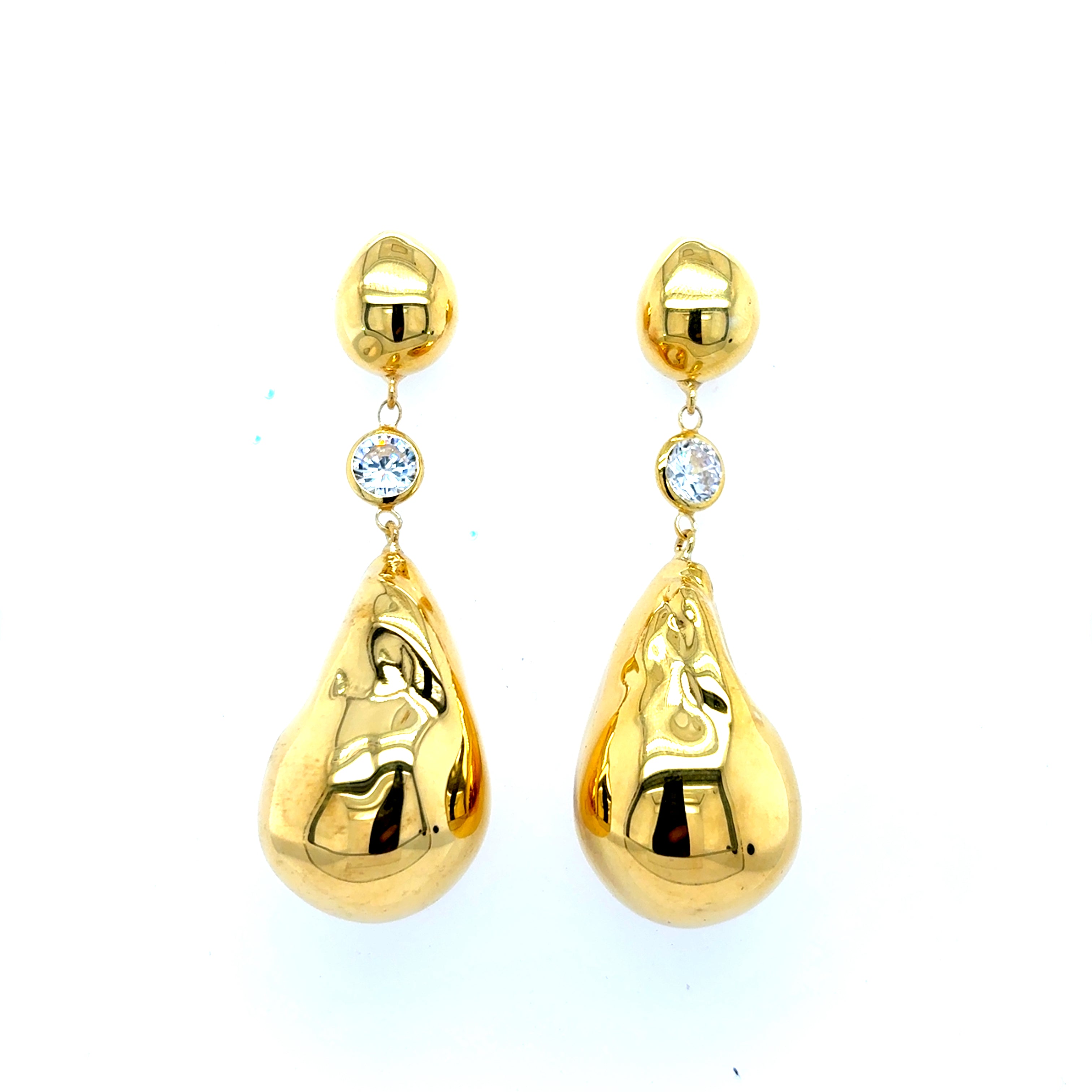 Zarcillos Gold Pearls