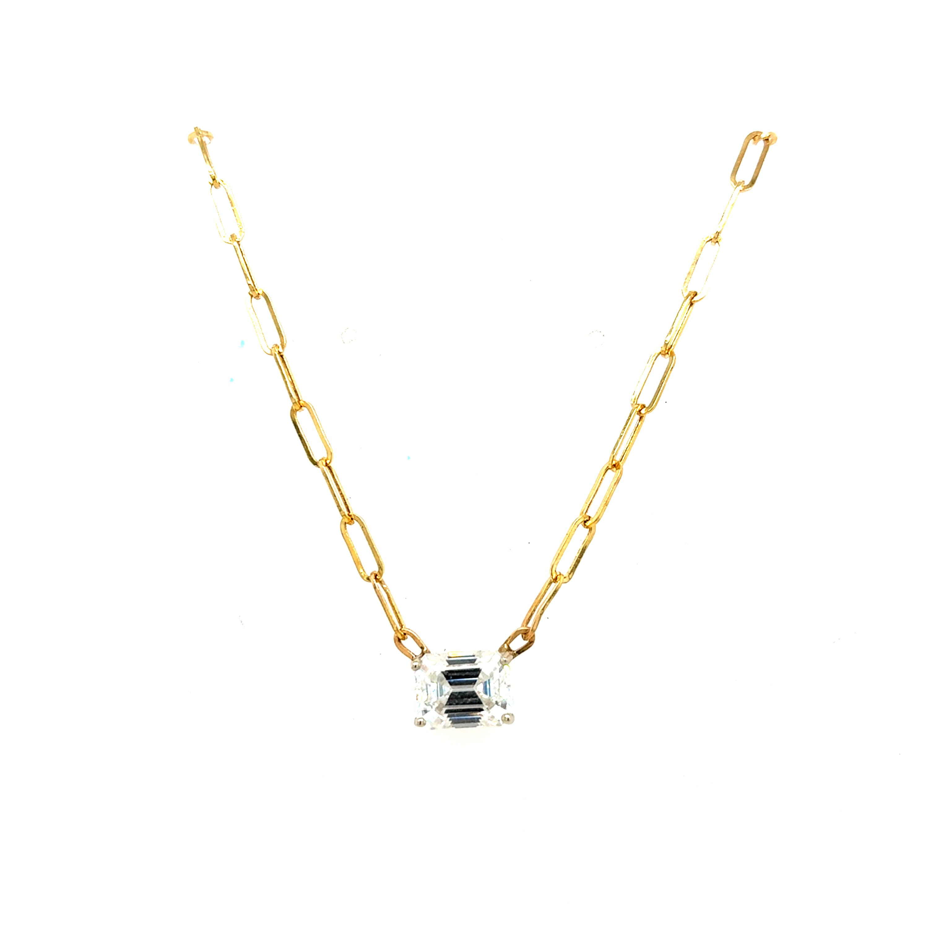 Collar Square Lab Diamond