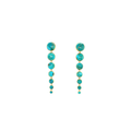 Zarcillos Droping Circles Turquoise