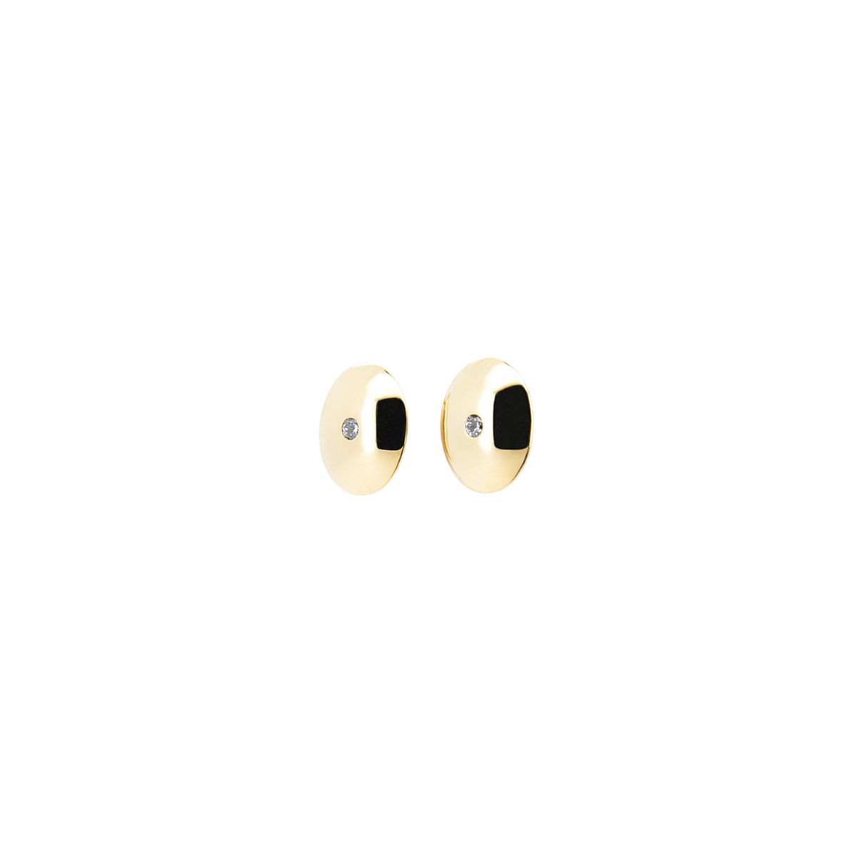 Zarcillos Gold Oval